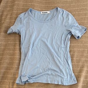 Jil Sander Sky Blue Short Sleeve Tee